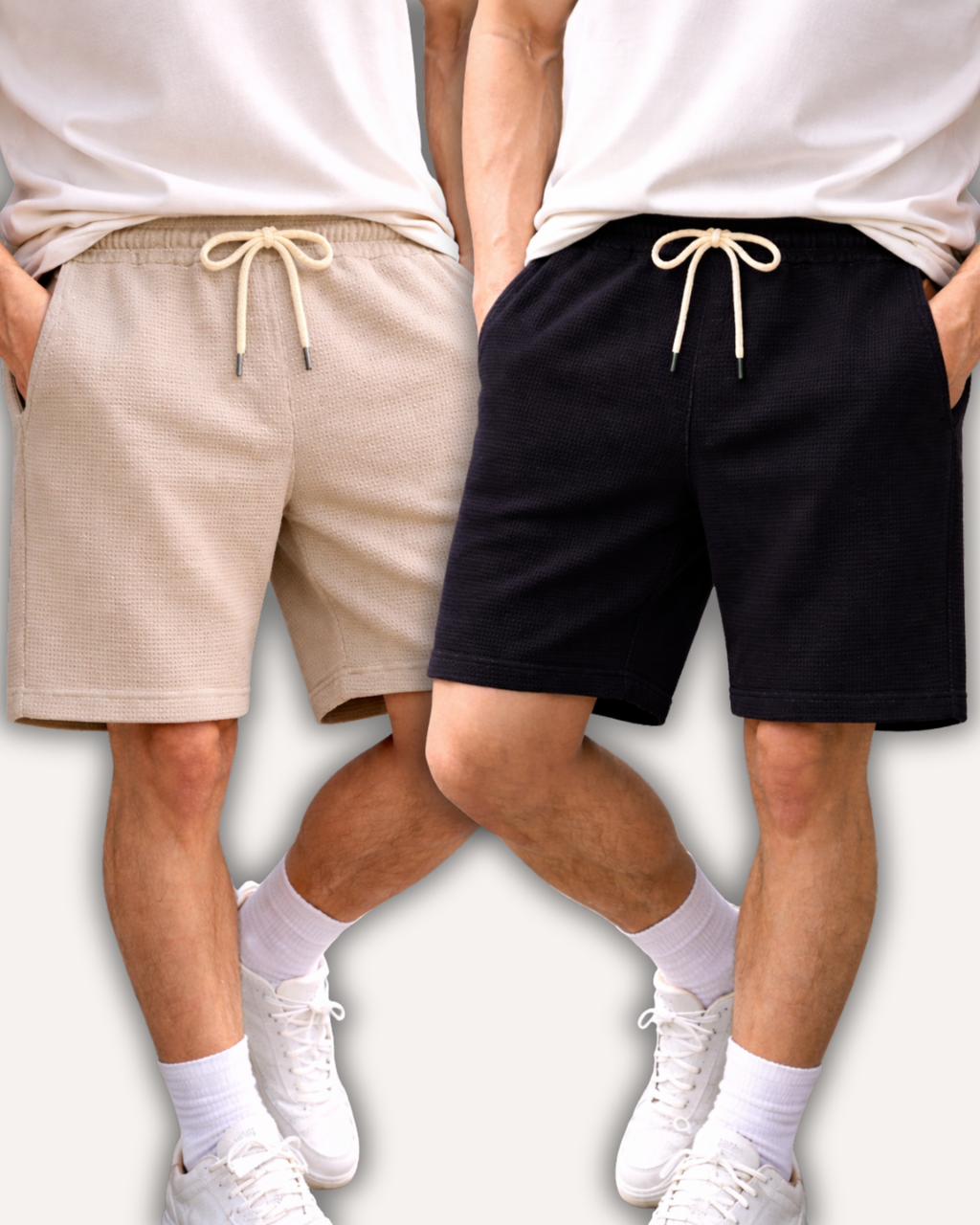 Pack of 2 Waffle Knit Shorts
