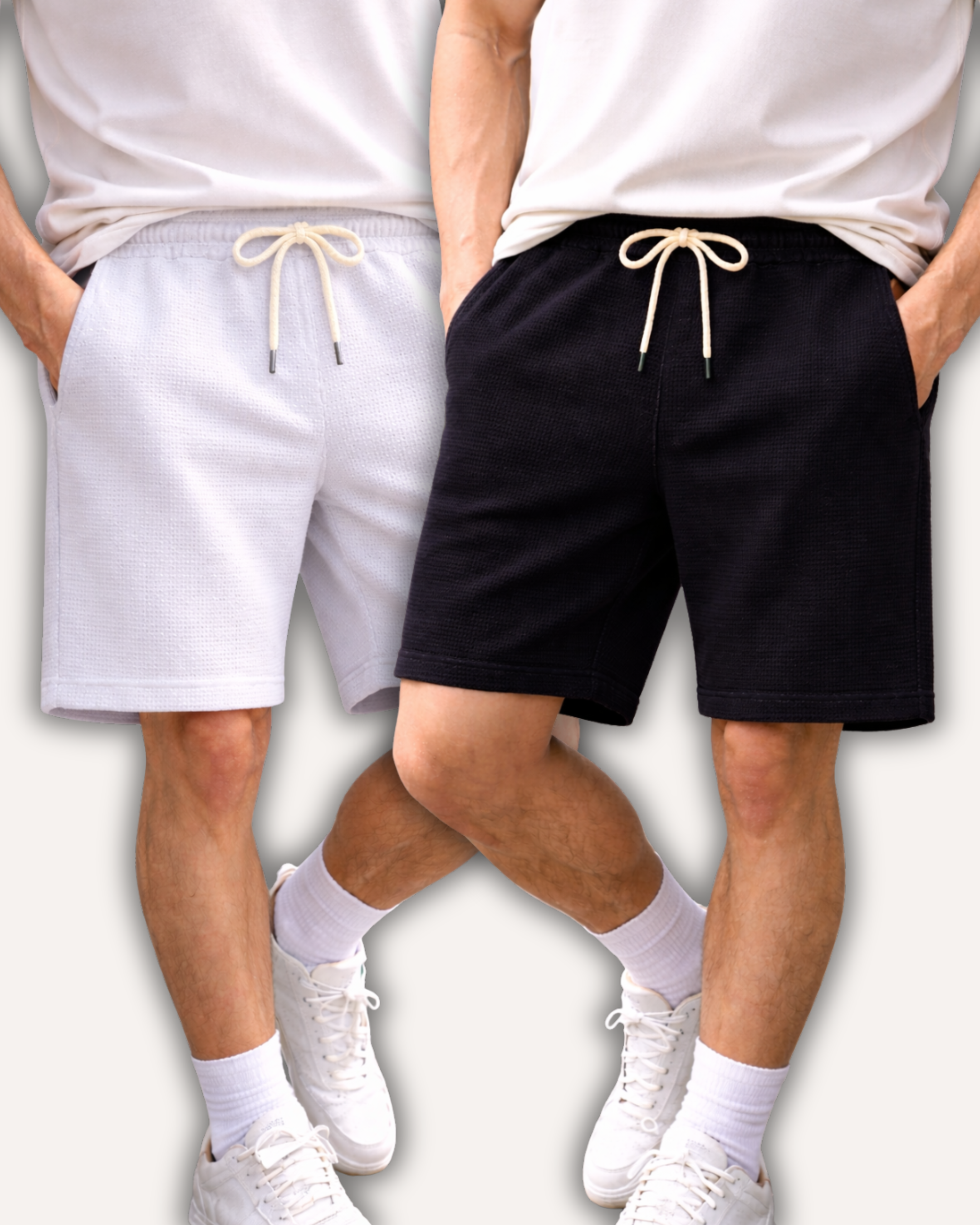 Pack of 2 Waffle Knit Shorts