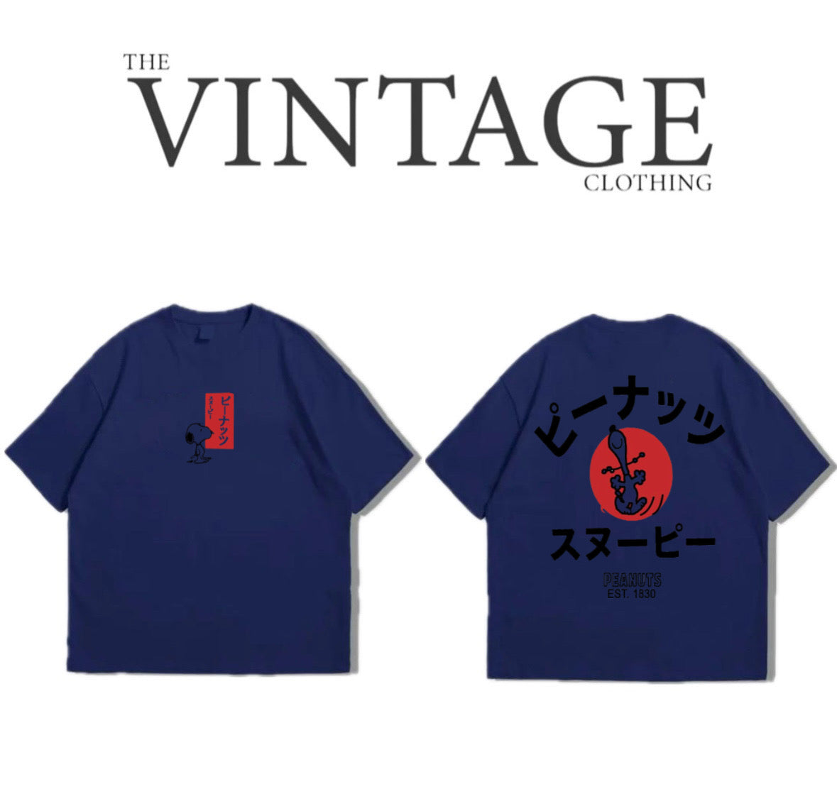 Penuts Oversized Dropshoulder Tee - DTF Printed Tshirt for Men and Women