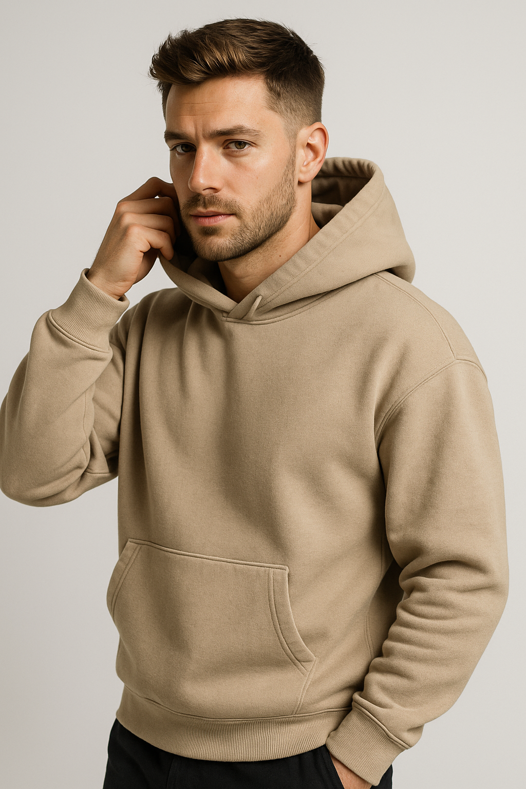 Pack of 2 Basic Blue & Beige Hoodies