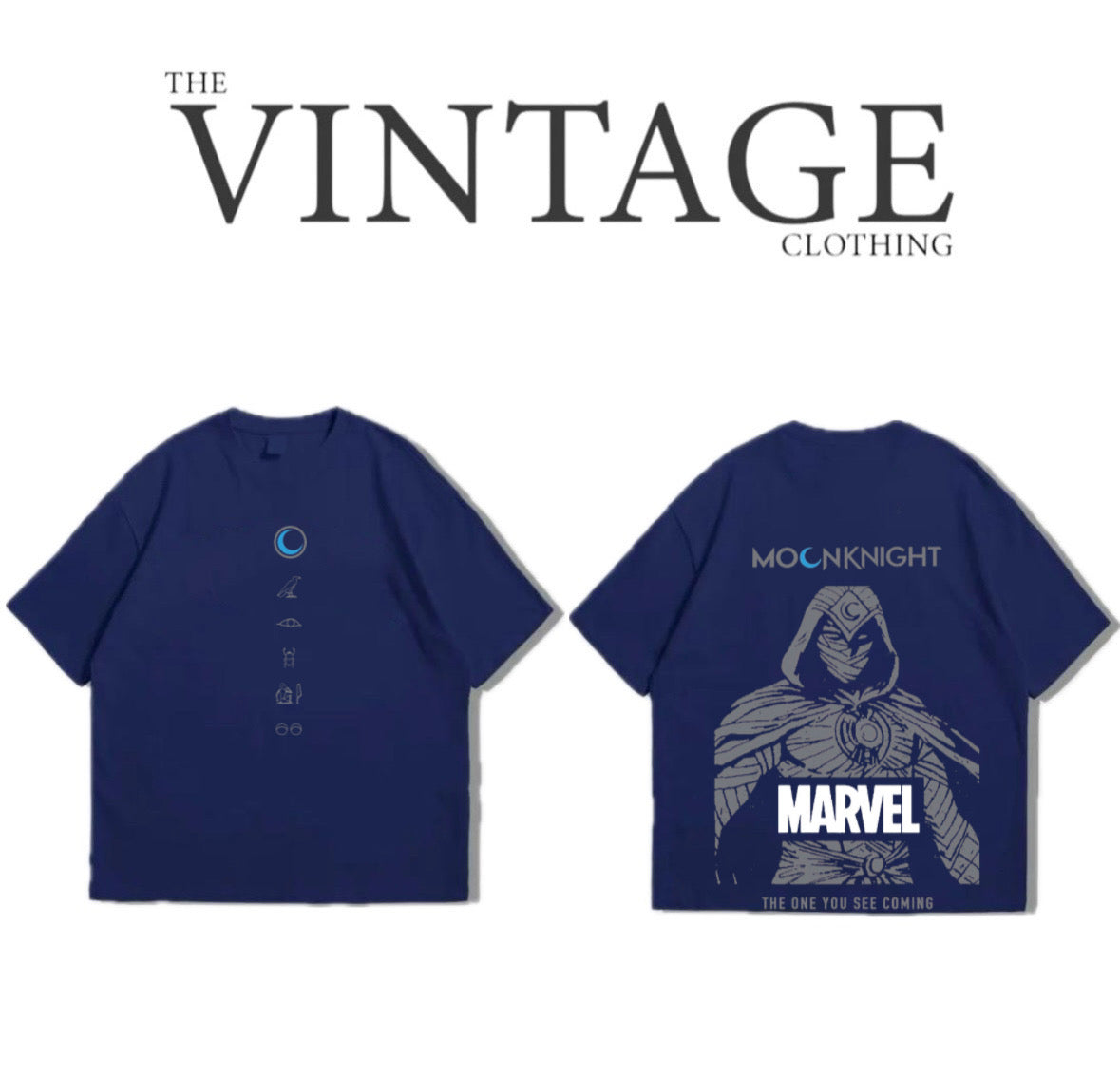 Moonlight Oversized Dropshoulder Tee - DTF Printed Tshirt for Men and Women