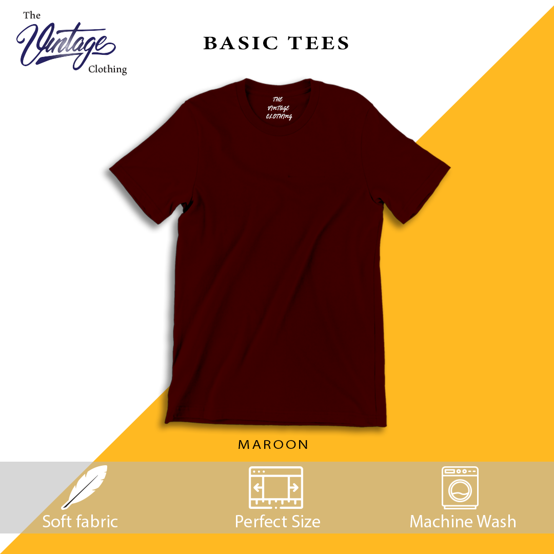 Pack of 2 plain Half sleeves T-Shirt